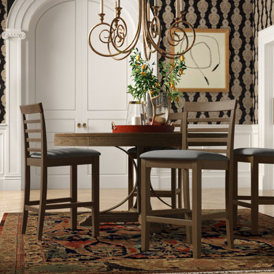 Red Barrel Studio Donegal 5 Piece Counter Height Mango Solid Wood Dining Set Reviews Wayfair